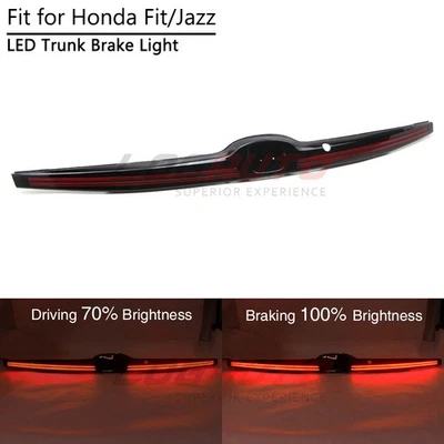 Rear Trunk Third Tail Brake Light For Honda Fit Jazz 2014-2019 Red Led Fog Lamp Foto 1 de 4