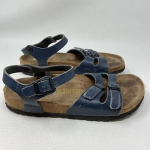 Birkenstock Women’s Blue Ellise Strappy Blue Sandals Size 40 L9 M7 Germany - Picture 1 of 8