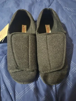 NUEVAS Zapatillas Ajustables Sin Caja Espuma Para Mujer Enfermera Negras Talla 7.5 ED Foto 1 de 4
