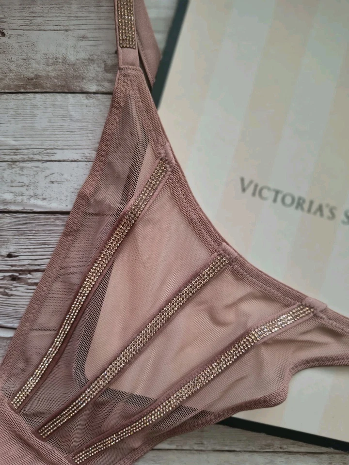 Victoria's Secret Very Sexy Shine Thong with rhinestones, size M - Image 1 of 4