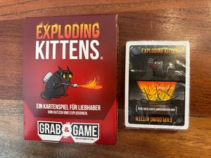 Exploding Kittens - Grab & Game DE Neu & OVP Seald Karten Versiegelt - Imagen 1 de 3