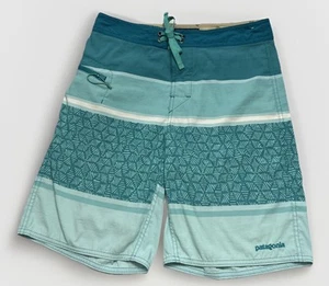 Mens Patagonia Batik Hex Stripe Wavefarer Boardshorts Sz 29 86622 9” Ins - Picture 1 of 9