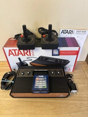 Atari 2600+ HD Console 10 In 1 Game Complete In Box 2 Joysticks Working READ - Image 1 of 4