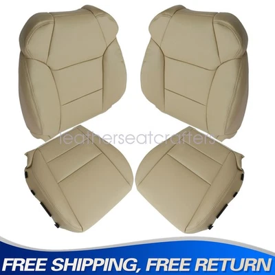 Front Both Side Replacement Leather Seat Cover Fits Acura MDX Base 2007-2013 Tan - Image 1 of 4