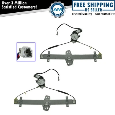 Rear Door Power Window Regulator & Motor Pair Set for 03-08 Honda Pilot - Image 1 of 4