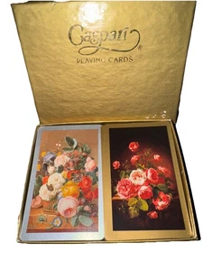 Vintage Caspari Spielkarten Blumengarten USA in Box - Bild 1 von 7