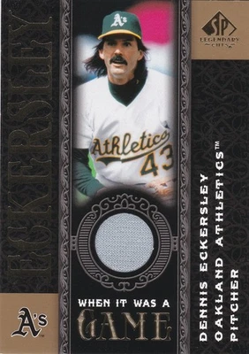 Camiseta deportiva 2007 SP Legendary Cuts Dennis Eckersley When It Was a Game Memorabilia Foto 1 de 2