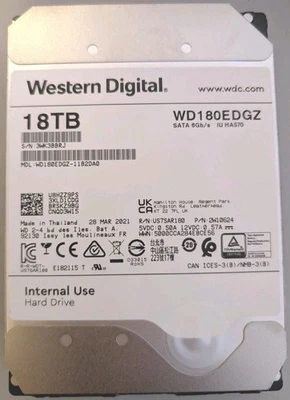 Western Digital HDD 18TB interne 3,5" Festplatte WD180EDGZ SATA - Bild 1 von 2