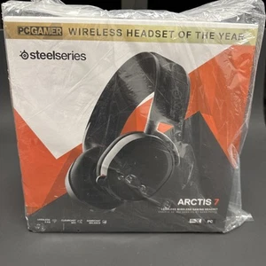 SteelSeries Arctis 7 Black Headsets for PC and PlayStation 4, New Factory Sealed - Picture 1 of 5