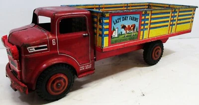 Gráficos litográficos de hojalata de granjas perezosas de Marx Luis Lumar años 50 Foto 1 de 4