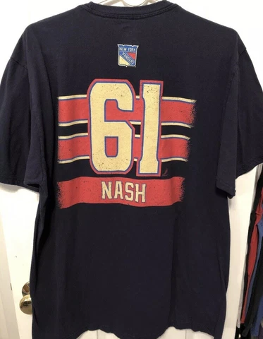 Rick Nash New York Rangers Blue Reebok Madison Square Garden Exclusive Shirt XL Cover