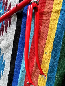 Vintage Red 1960s 62cm Cinelli Road Bike Frame great condition - Picture 1 of 7