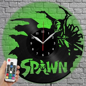 LED Clock Spawn Vinyl Record Wall Clock Led Light Wall Clock 366 - Picture 1 of 11