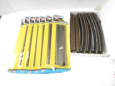 Lot of NIP  Model Power HO 9" Straight Track and Mixed Curved Track Big Lot - Image 1 of 3