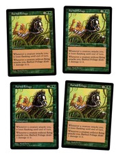 4x Barbed Foliage VG/EX Mirage Mtg Magic EDH 4x x4