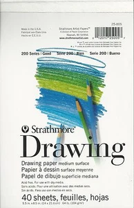 STRATHMORE 40-SHEET 5.5" X 8.5" 70 LB DRAWING PAD - FREE SHIPPING! - Picture 1 of 1