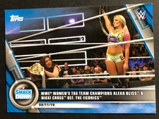 Alexa Bliss Nikki Cross 2020 Topps WWE Women’s Division BLUE PARALLEL Card /25