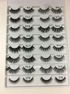 Fashion Natural Faux Mink 16 Pairs Fake Eye Lashes False Eyelashes Makeup Thick - Picture 1 of 3