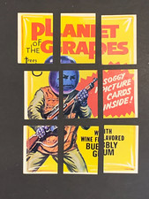 1974 Topps Wacky Packages 11th Series Planet Grapes Checklist Puzzle 9 Card Set