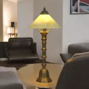 Art Deco Table Lamp " Apple Pie " Unique Specimen Brass Lamp Unique - Picture 1 of 24