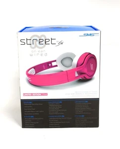 SMS AUDIO STREET BY 50 CENT ON-EAR WIRED PINK LIMITED EDITION HEADPHONE PINK NEW - Picture 1 of 3