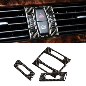 Carbon Fiber Center Air Condition Vent Frame Cover Trim For BMW 5 Series E60 E61 - Bild 1 von 5