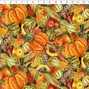 In The Beginning - Celebración de otoño - Verduras - Multi, tela por comprar - Imagen 1 de 4
