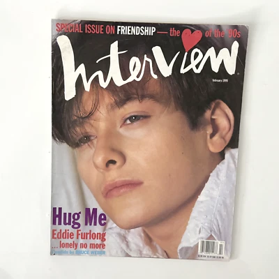 Interview Mag Feb 1995 Eddie Furlong Terminator Weber Whitney Houston Farrah - Image 1 of 4
