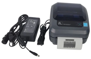 Zebra GK420D Barcode Label Printer INCLUDING POWER New PRINTHEAD - Picture 1 of 5
