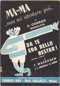 FUTURISMO Italiano AVANT-GARDE Cover "Da Te Era Bello Restar!" Music Sheet ITALY - Picture 1 of 3