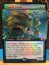MTG - Foil Extended Art  Thassa's Oracle. Theros. Blue Rare Creature - Merfolk.