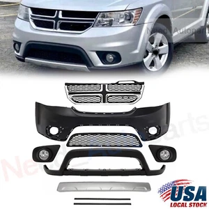 Replacement For 2011-2019 Dodge Journey Front Bumper Cover Complete Kit - Picture 1 of 15