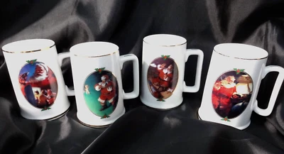 Coca Cola 1996 Edición Coleccionista 4 Tazas 10 OZ Borde Dorado Excelente Estado Foto 1 de 4