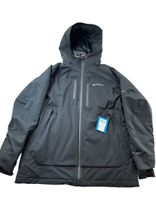 New W/ Tags Columbia Men's Wild Card Waterproof Jacket Black Size Large Ski Snow - Picture 1 of 13