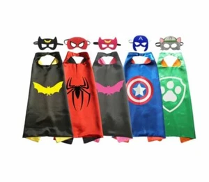 Superheld Kinder Kostüme Umhang und Maske Set (US-Verkäufer) SCHNELLER VERSAND - Bild 1 von 39
