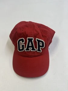 Gap Hat Baseball Cap Kids Youth Small Medium S/M Adjustable Strapback Red Cotton - Picture 1 of 6