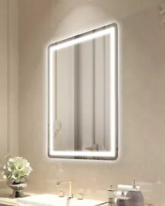 VEVOR Specchio da Bagno a LED da Parete Antiappannamento 3 Colori 60 x 80 cm - Bild 1 von 12