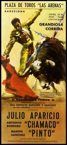Bullfighting - Plaza De Toros Monumental Barcelona #38 Canvas Art Poster 12"x 24 - Picture 1 of 1