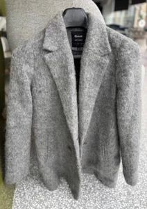 Madewell x Sezane alpaca coat in the perfect shade of light charcoal - size S - Picture 1 of 7