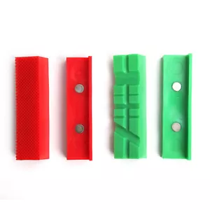 Pro 4.5" Magnetic Vise Jaw Pad Cover Protector Multi-Grooved & Standard 113mm - Picture 1 of 6