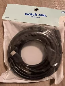 onn. Cavo HDMI 25 piedi - Foto 1 di 2