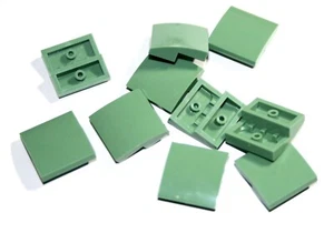 10x LEGO®  Bogenabschluss 2x2x2/3 15068 NEU Sandgrün Slope curved - Picture 1 of 1