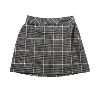 Spanx The Perfect Mini Falda/Falda 17" Jacquard Cuadros Negro/Blanco Talla Mediana Foto 1 de 4