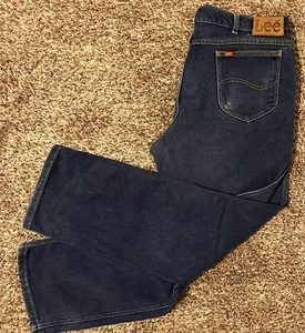 Vintage Lee Riders Jeans 90s Usa Distressed Baggy Size 34x32 - Picture 1 of 11