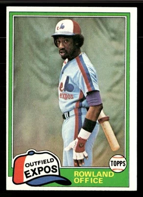 1981 Topps #319 Rowland Office - Image 1 of 2