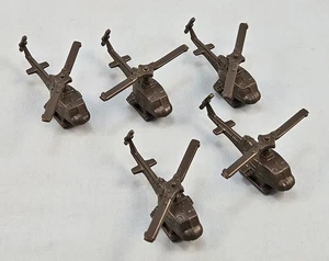 1976 Chopper Strike Game Replacement Parts 5 Gray Choppers with Rotors - Picture 1 of 2