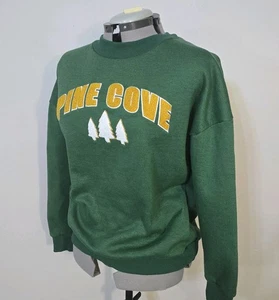 Pine Cove Rundhalsausschnitt Pullover Chenille Baum Rundhalsausschnitt grün bequem Sweatshirt Gr. Medium - Bild 1 von 19