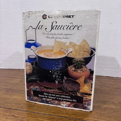 Le Creuset Red La Sauciere Fondue Cast Iron Dipping Set - Pre-owned - Image 1 of 4