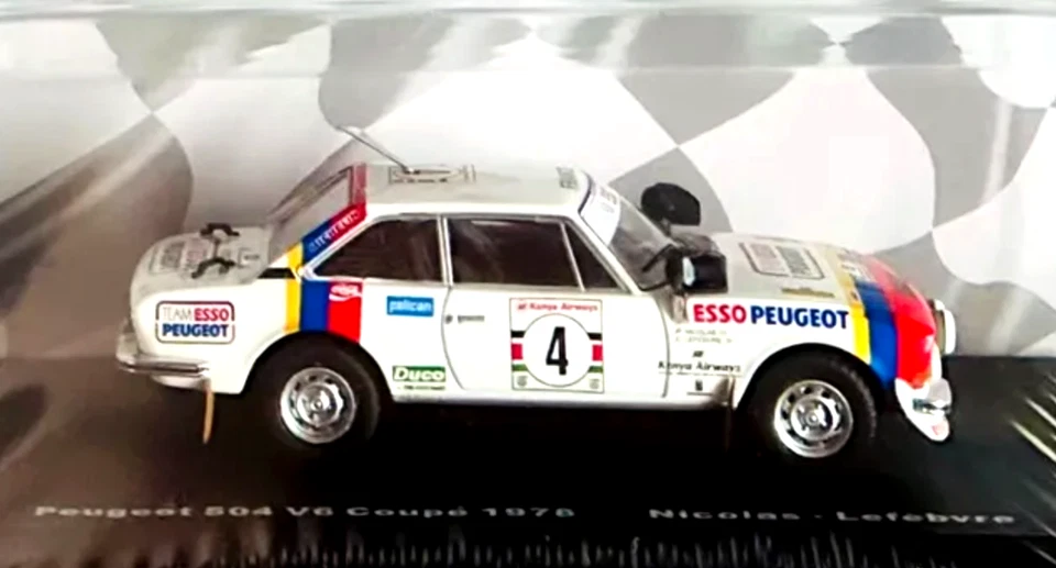 Peugeot 504 V6 Coupé #4 / Jean-Pierre Nicolas / Rallye Safari, 1978 -Escala 1/43 - Imagen 1 de 4