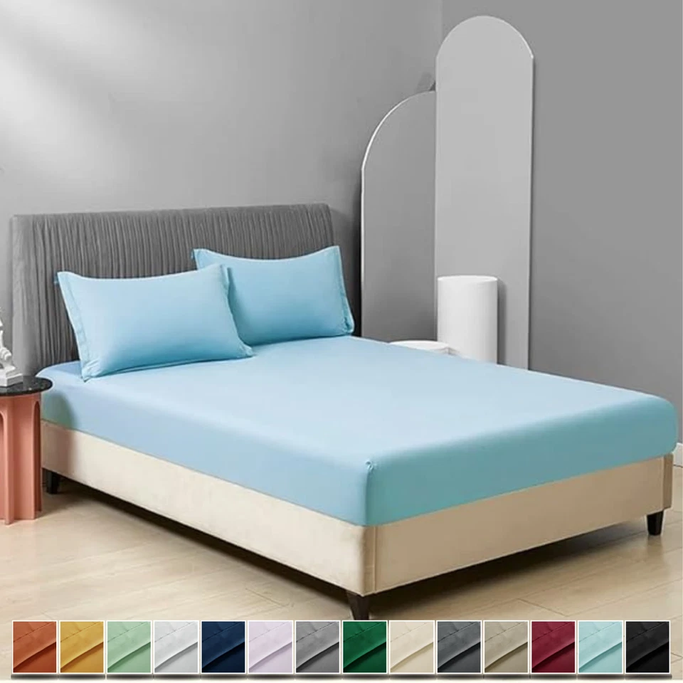 Extra Deep Fitted Sheet Only, Fits 14"-16" Mattress, All Bed Sizes Fitted Sheets - Image 1 of 1